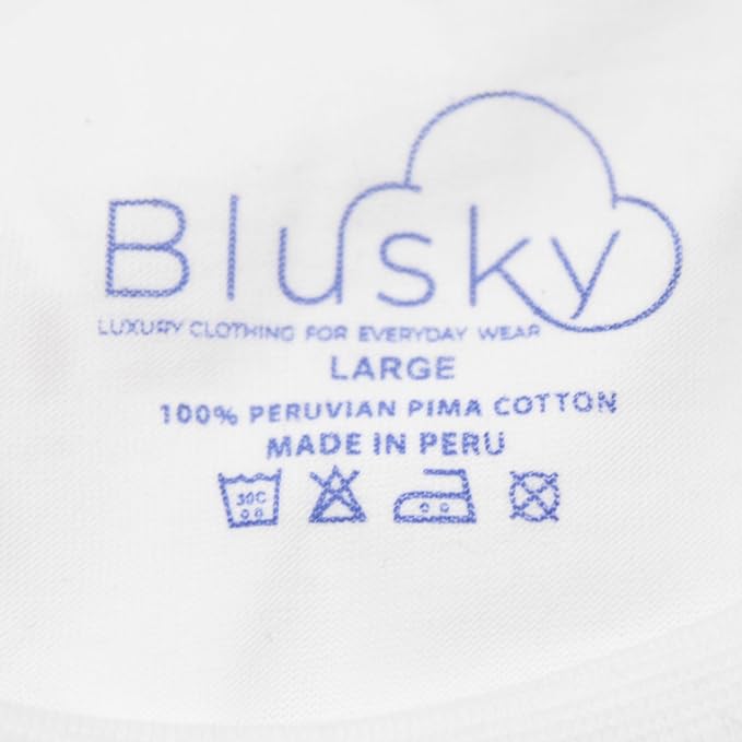 Blusky Crew Neck T-Shirt - White