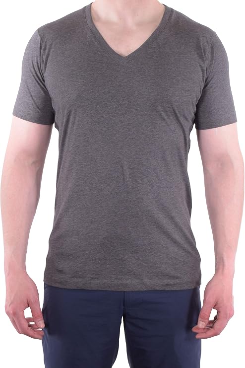 VK Nagrani V-Neck T-Shirt - Medium Charcoal