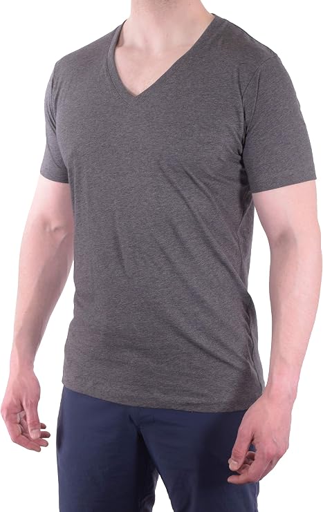VK Nagrani V-Neck T-Shirt - Charcoal