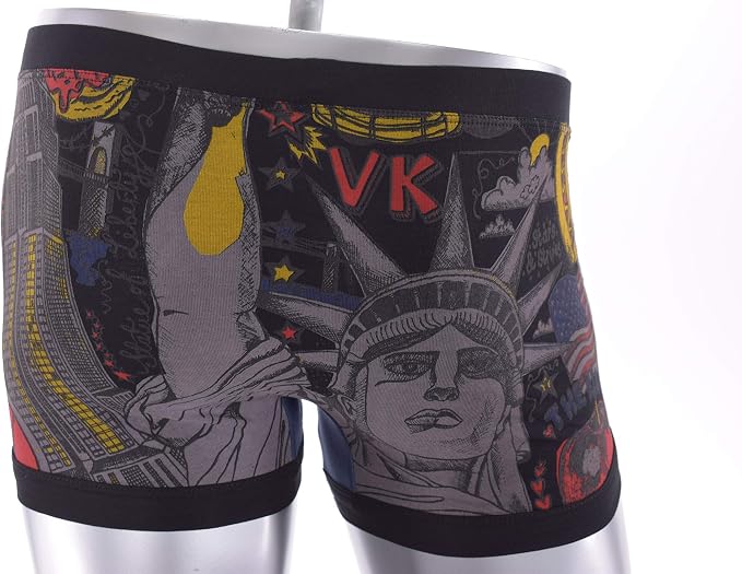 VK Nagrani Boxer Briefs - Men?s New York UV-1 Black