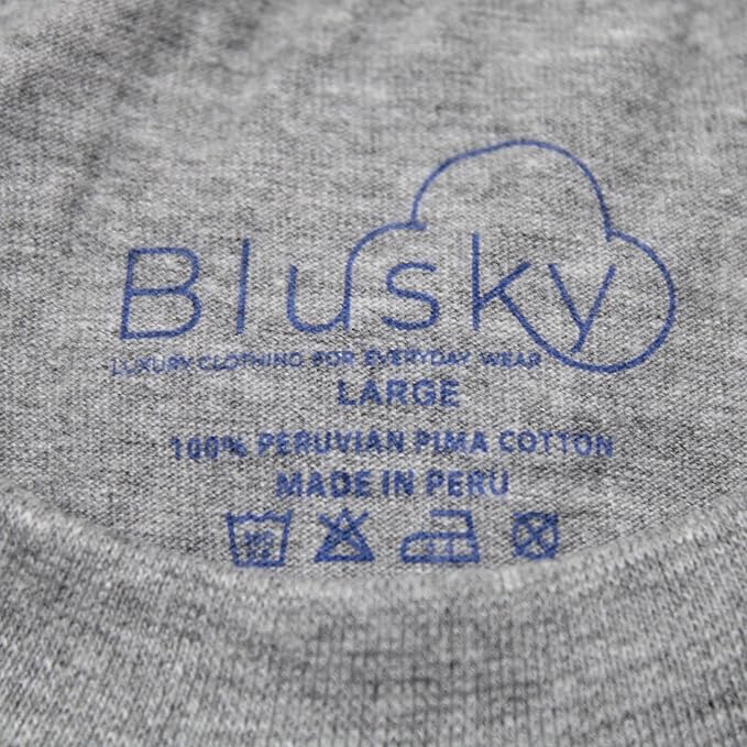 Blusky Crew Neck T-Shirt - Gray